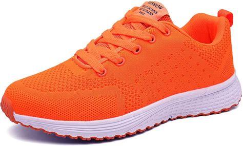 orange athletic shoes women.